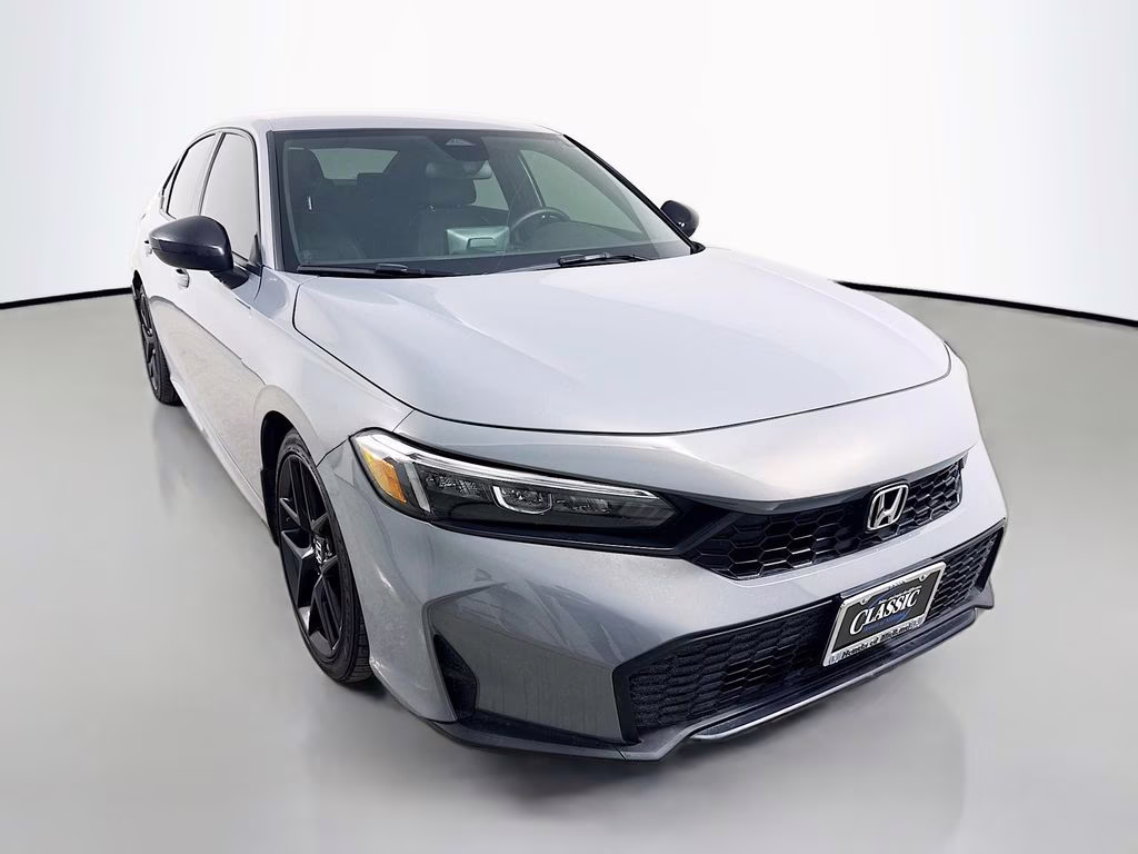 2025 Silver Honda Civic Sport FWD Sedan