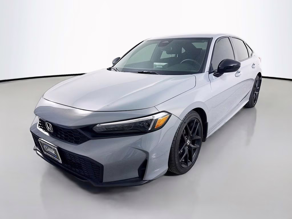 2025 Silver Honda Civic Sport FWD Sedan