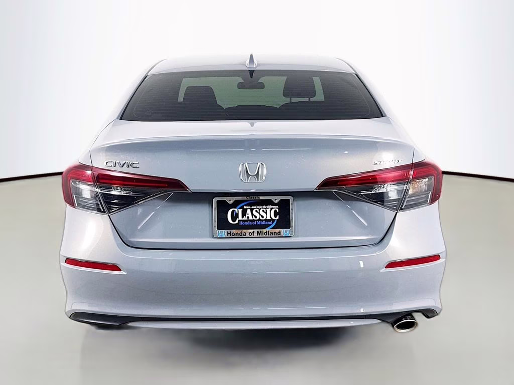 2025 Silver Honda Civic Sport FWD Sedan