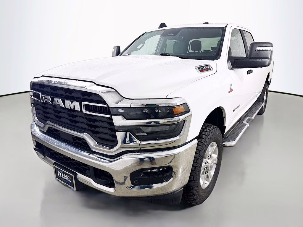 2025 Bright White Clearcoat Ram 2500 Big Horn 4X4 Truck