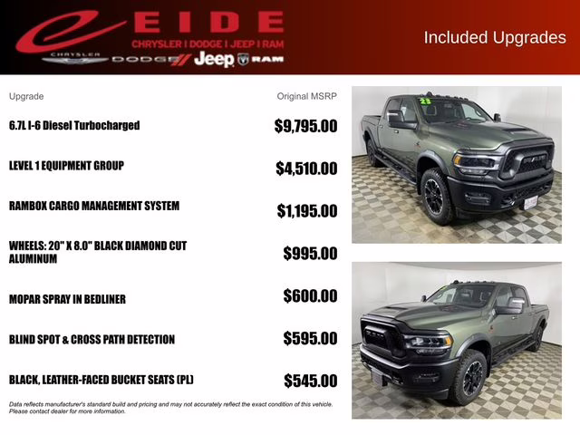 2023 Olive Green Pearlcoat Ram 2500 Rebel 4X4 Truck
