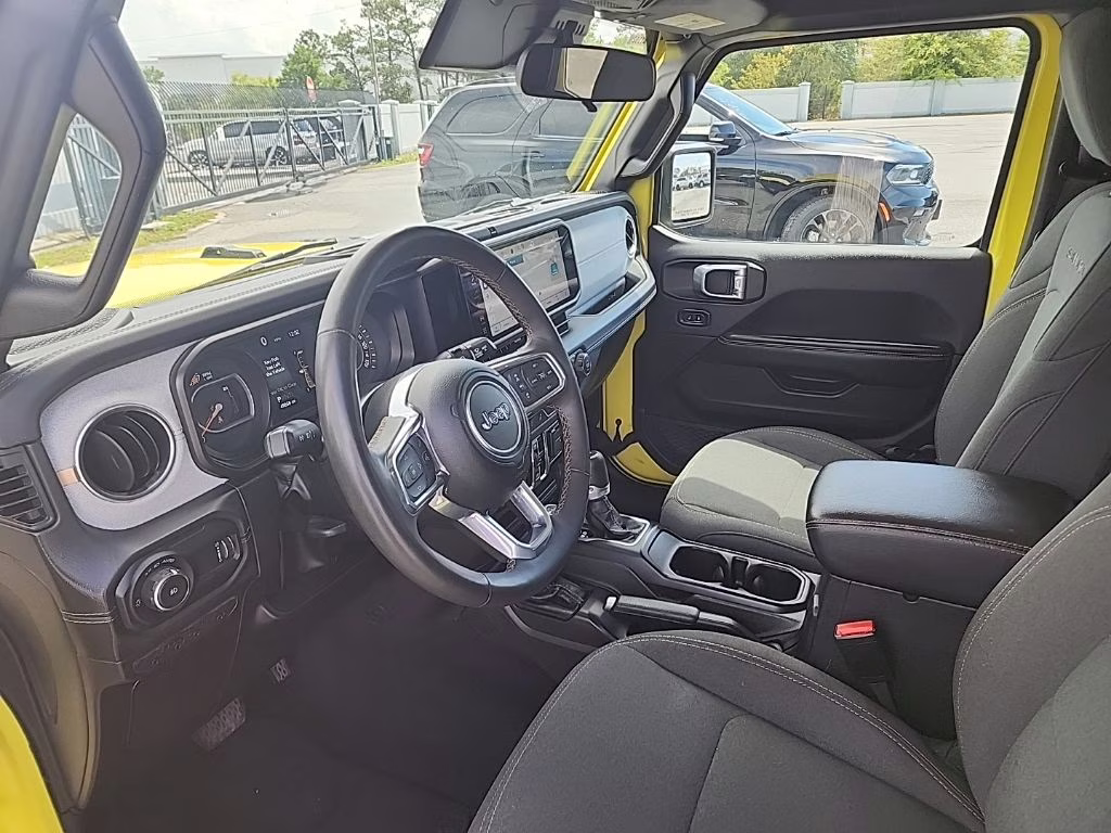 2024 Yellow Jeep Wrangler Sahara 4X4 SUV