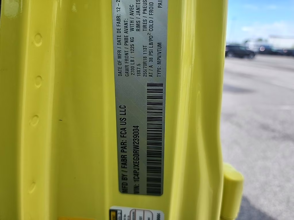 2024 Yellow Jeep Wrangler Sahara 4X4 SUV