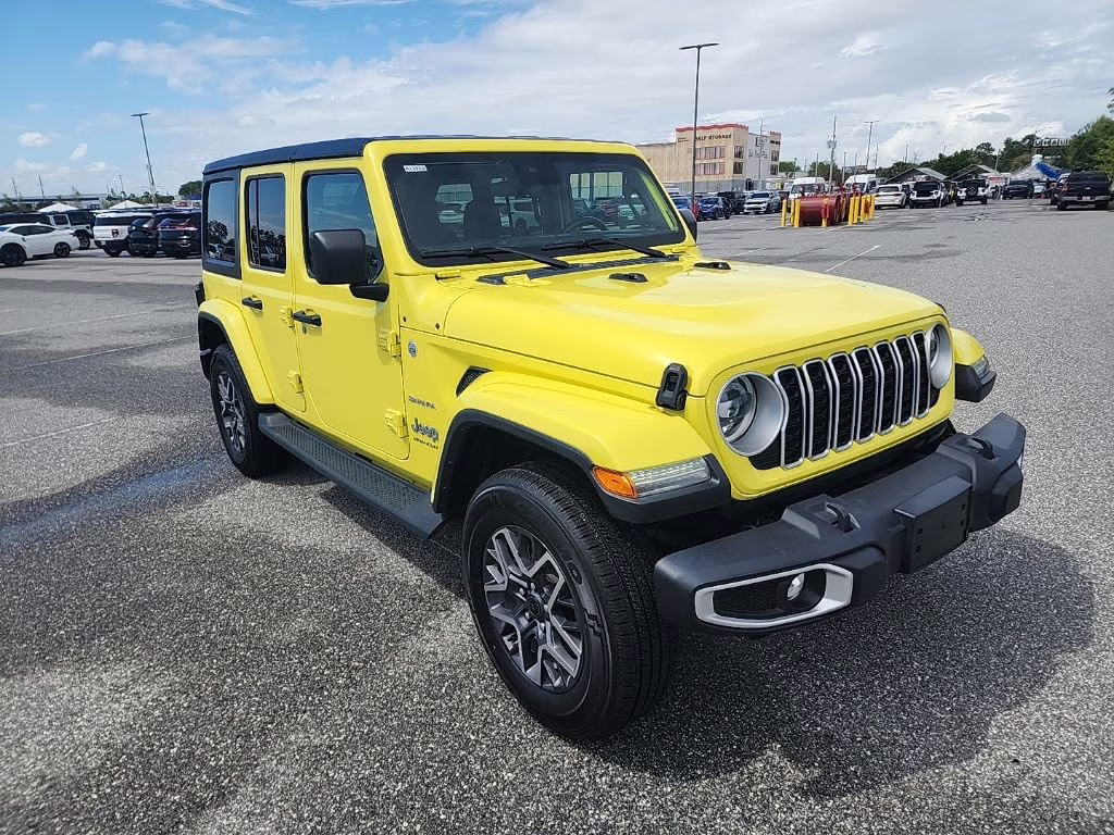 2024 Yellow Jeep Wrangler Sahara 4X4 SUV