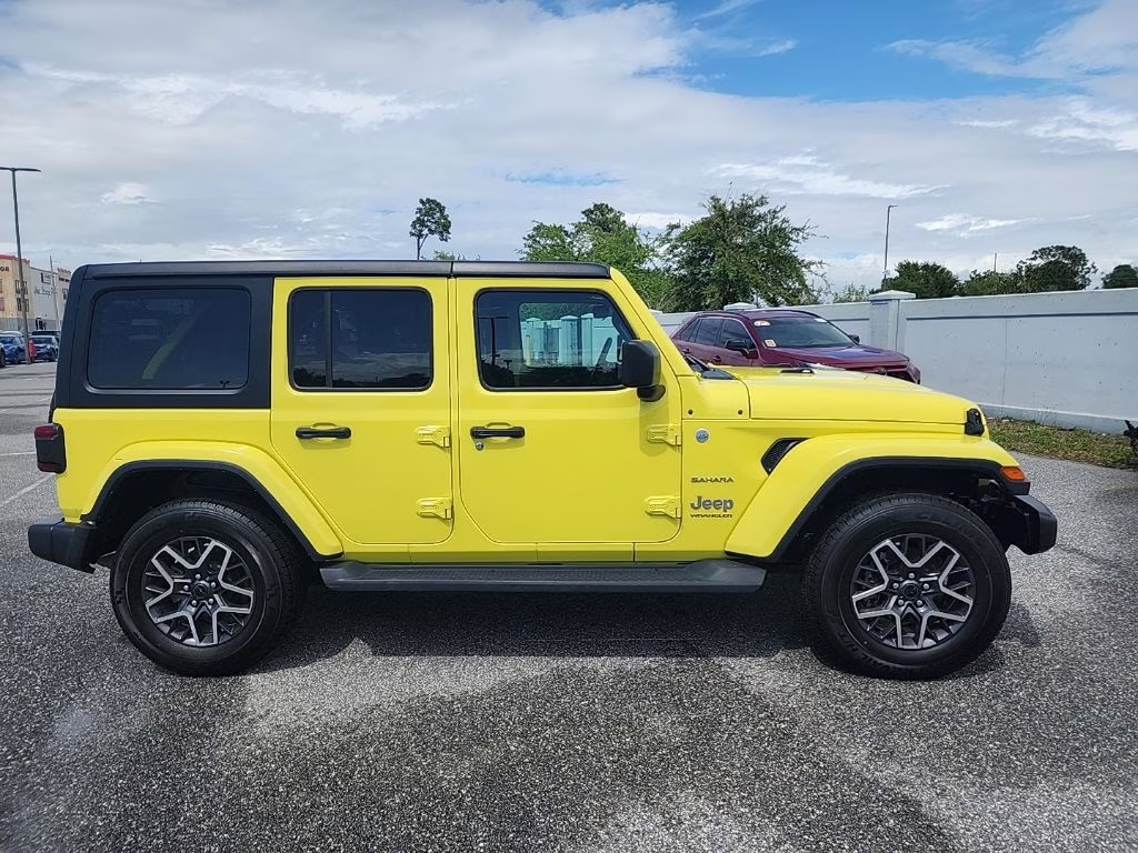 2024 Yellow Jeep Wrangler Sahara 4X4 SUV