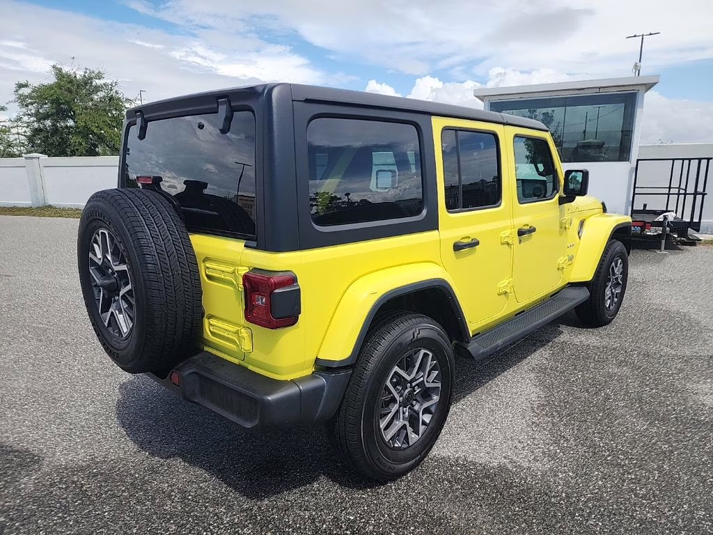 2024 Yellow Jeep Wrangler Sahara 4X4 SUV