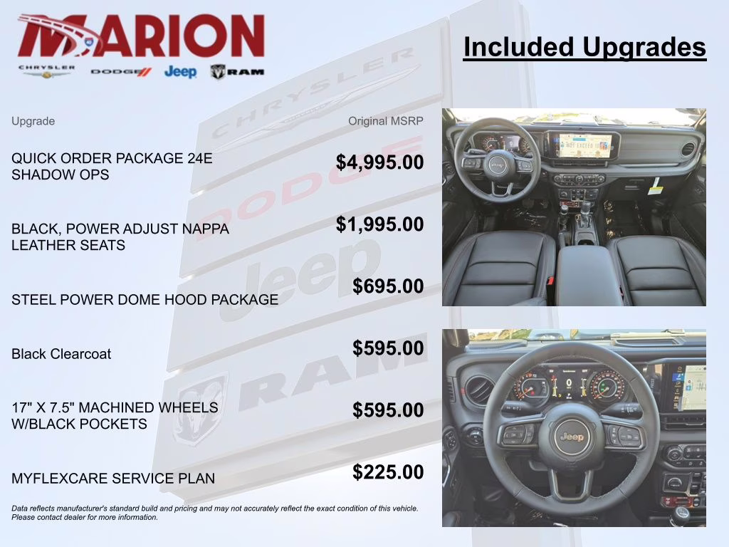 2026 Black Clearcoat Jeep Gladiator Rubicon 4X4 Truck