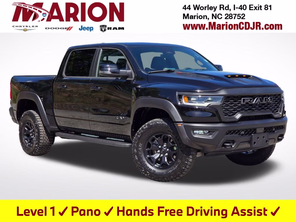 2026 Diamond Black Crystal Pearlcoat Ram 1500 RHO 4X4 Truck