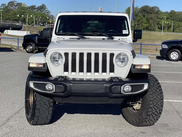 2021 Bright White Clearcoat Jeep Wrangler Unlimited Sahara 4X4 SUV
