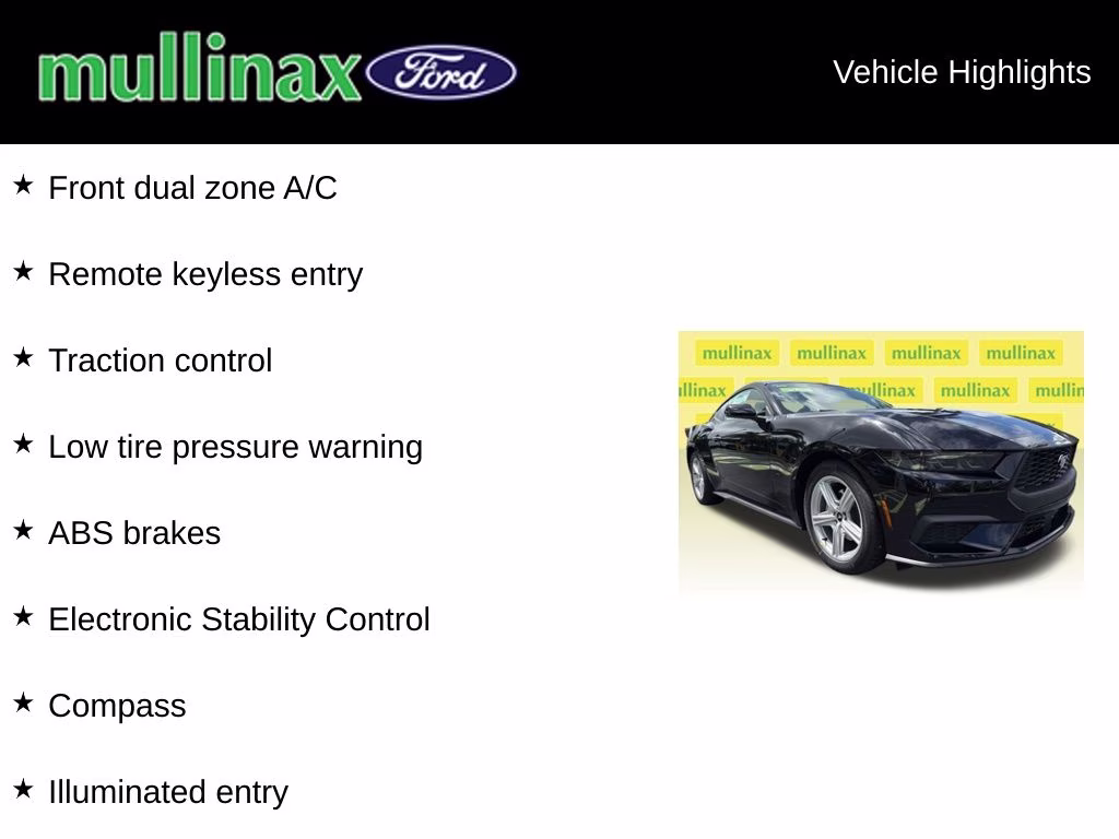 2026 Shadow Black Ford Mustang EcoBoost RWD Coupe