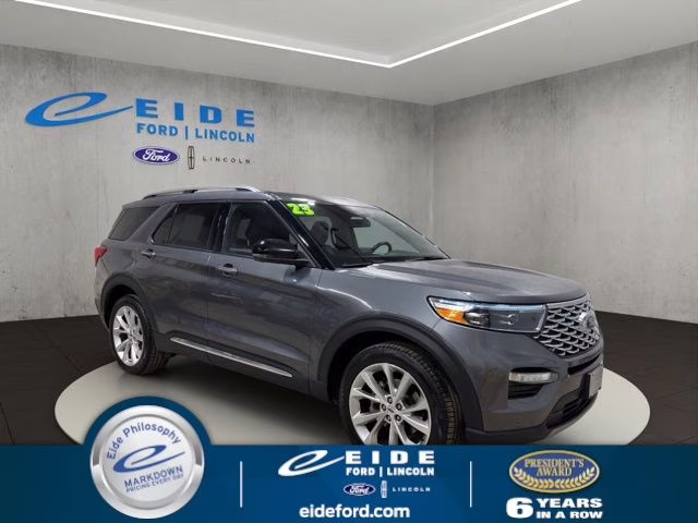 2023 Carbonized Gray Metallic Ford Explorer Platinum 4X4 SUV