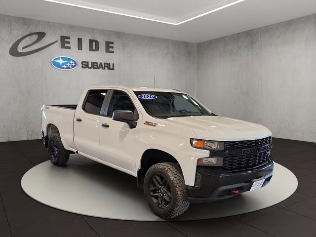 2020 Summit White Chevrolet Silverado 1500 Custom Trail Boss 4X4 Truck