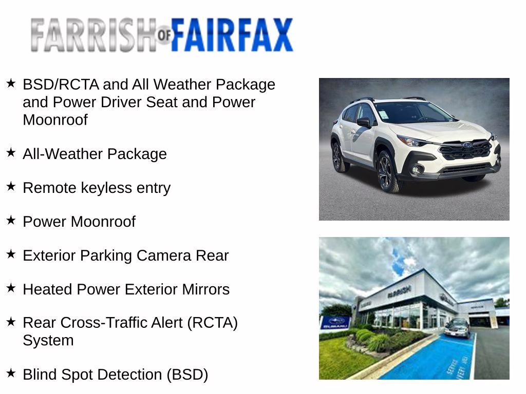 2026 Crystal White Pearl Subaru Crosstrek Premium AWD SUV