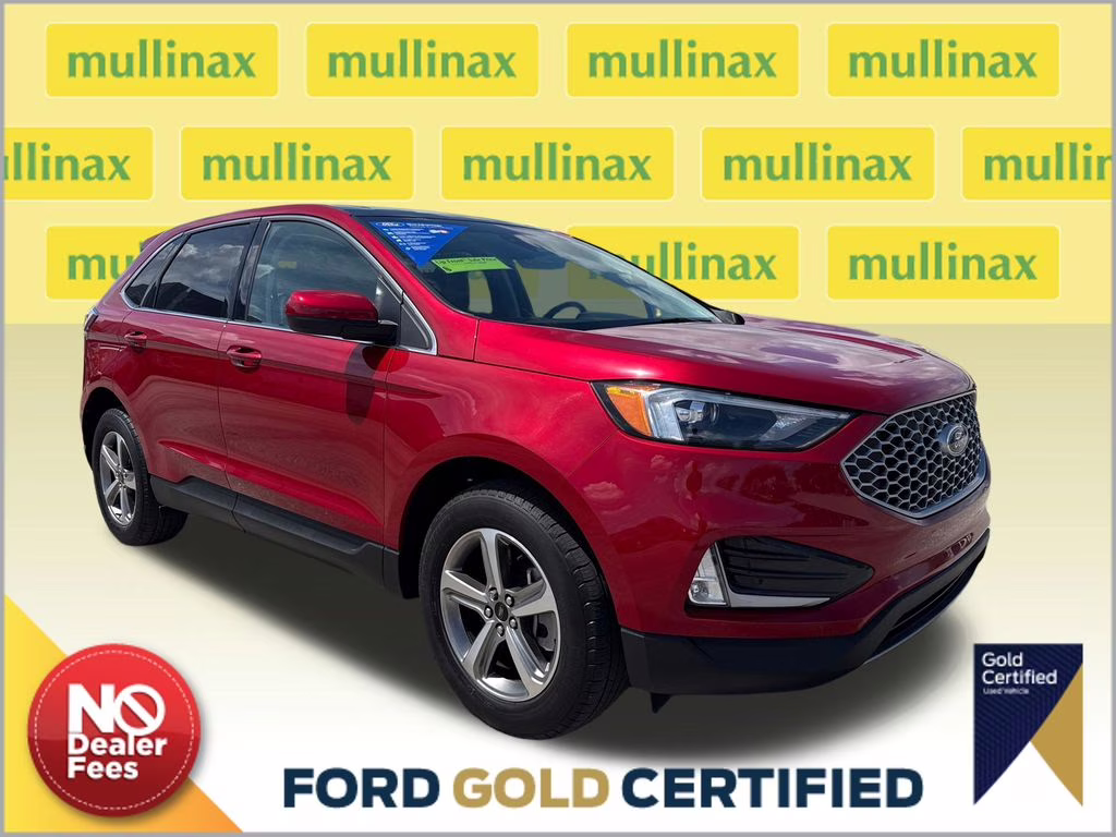 2023 Rapid Red Metallic Tinted Clearcoat Ford Edge SEL AWD SUV