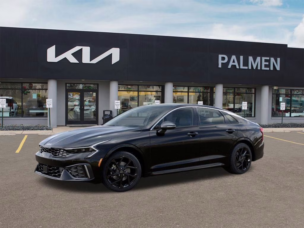 2026 Aurora Black Pearl Kia K5 GT-Line AWD Sedan