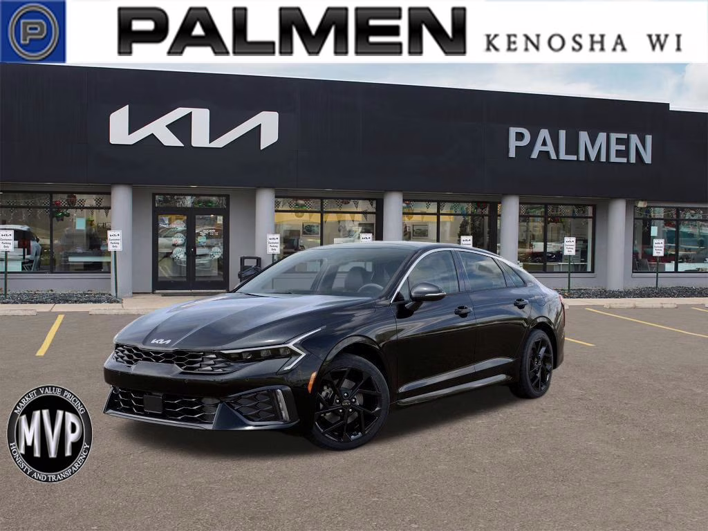 2026 Aurora Black Pearl Kia K5 GT-Line AWD Sedan