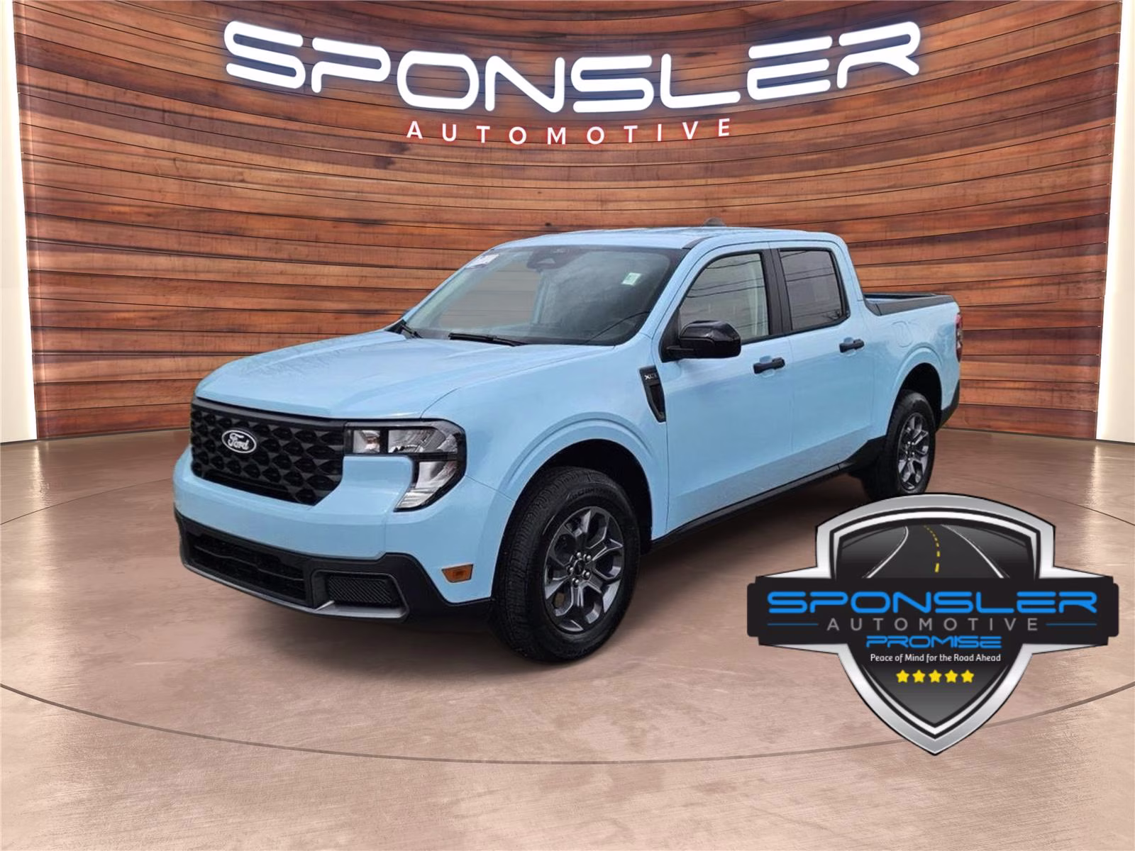 2026 Light Blue Ford Maverick XLT AWD Truck