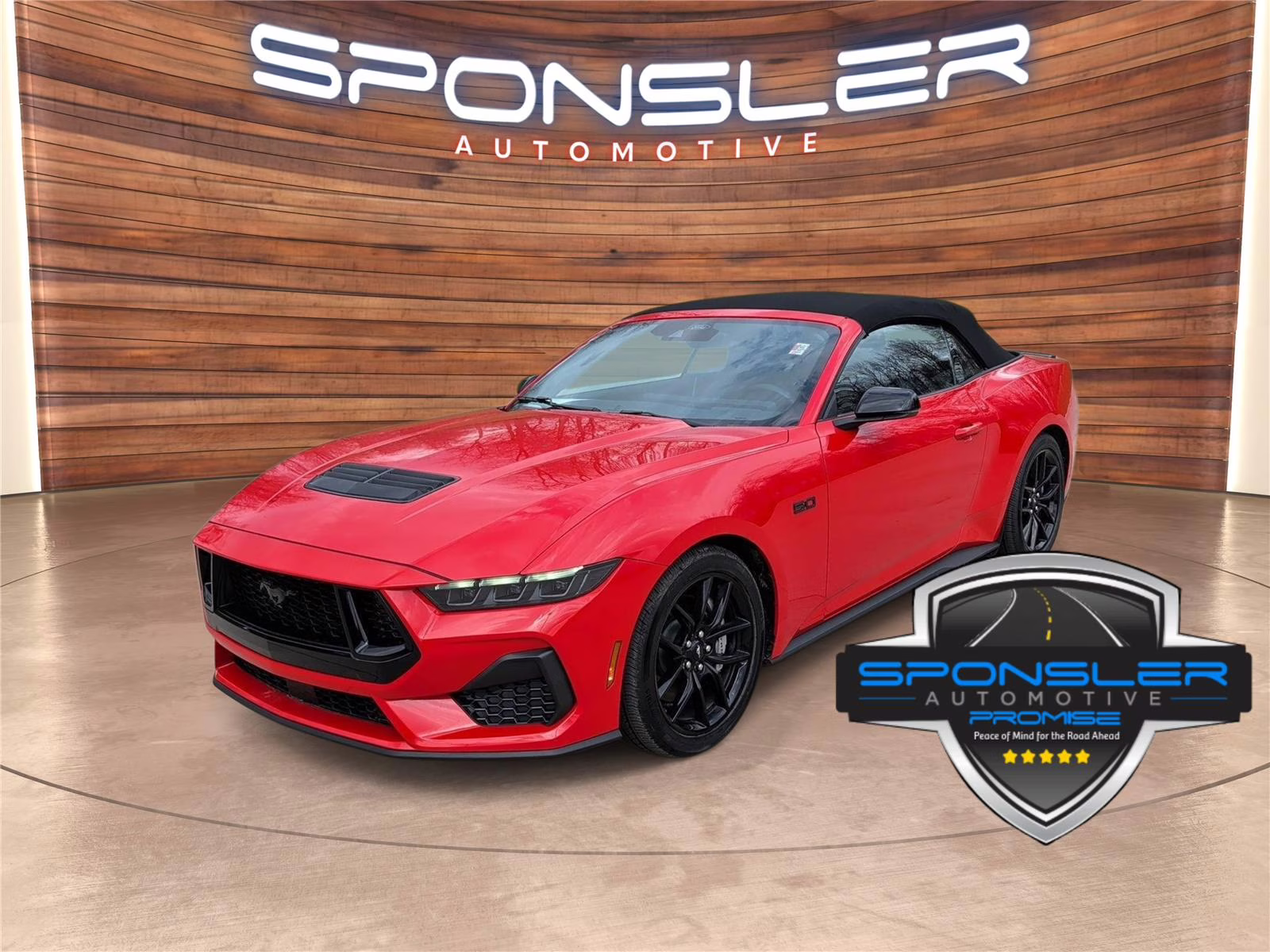 Race Red 2025 Ford Mustang GT Premium Convertible RWD Convertible Rear-Wheel Drive 6-Speed Manual