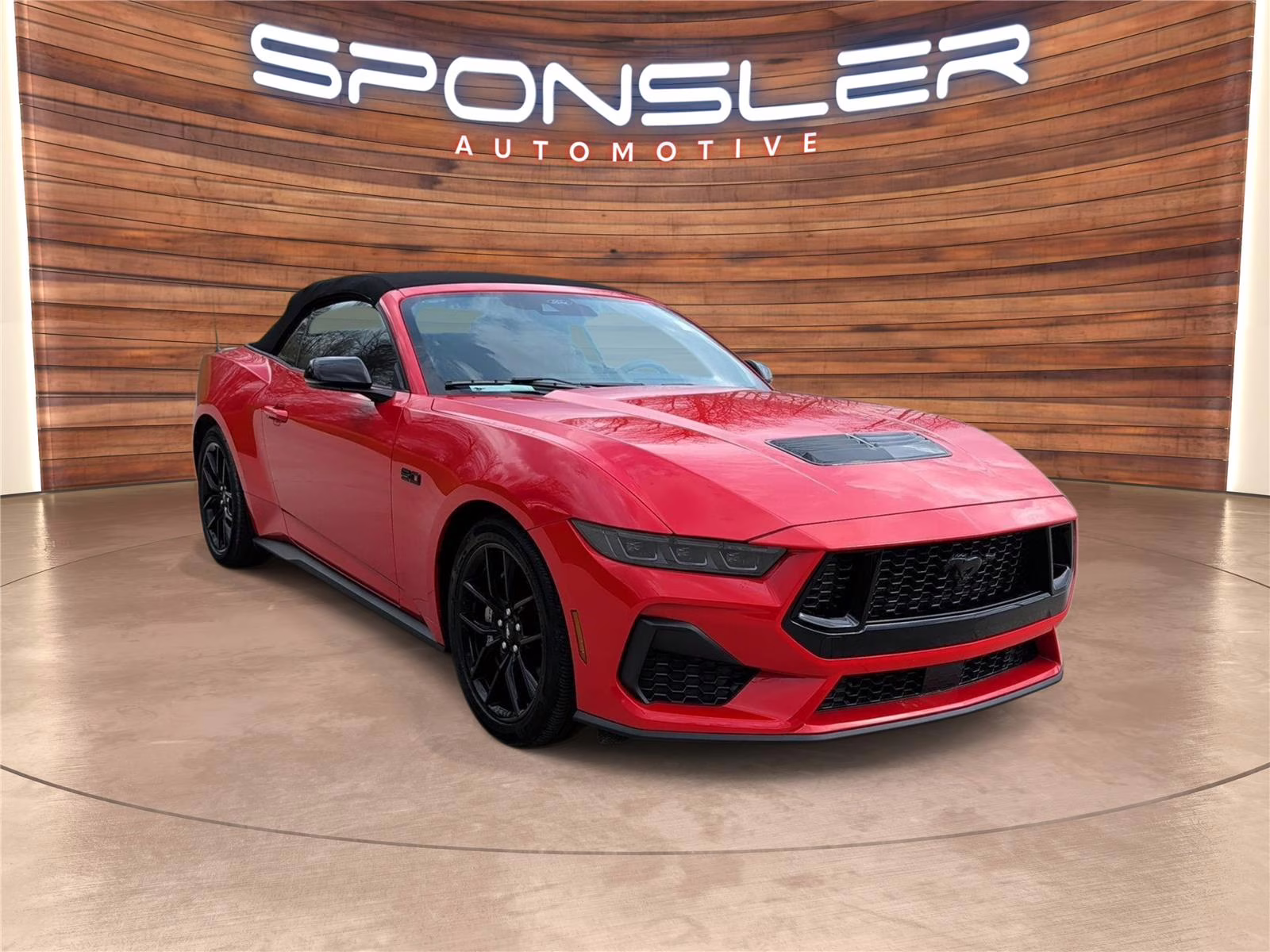 2025 Race Red Ford Mustang GT Premium RWD Convertible