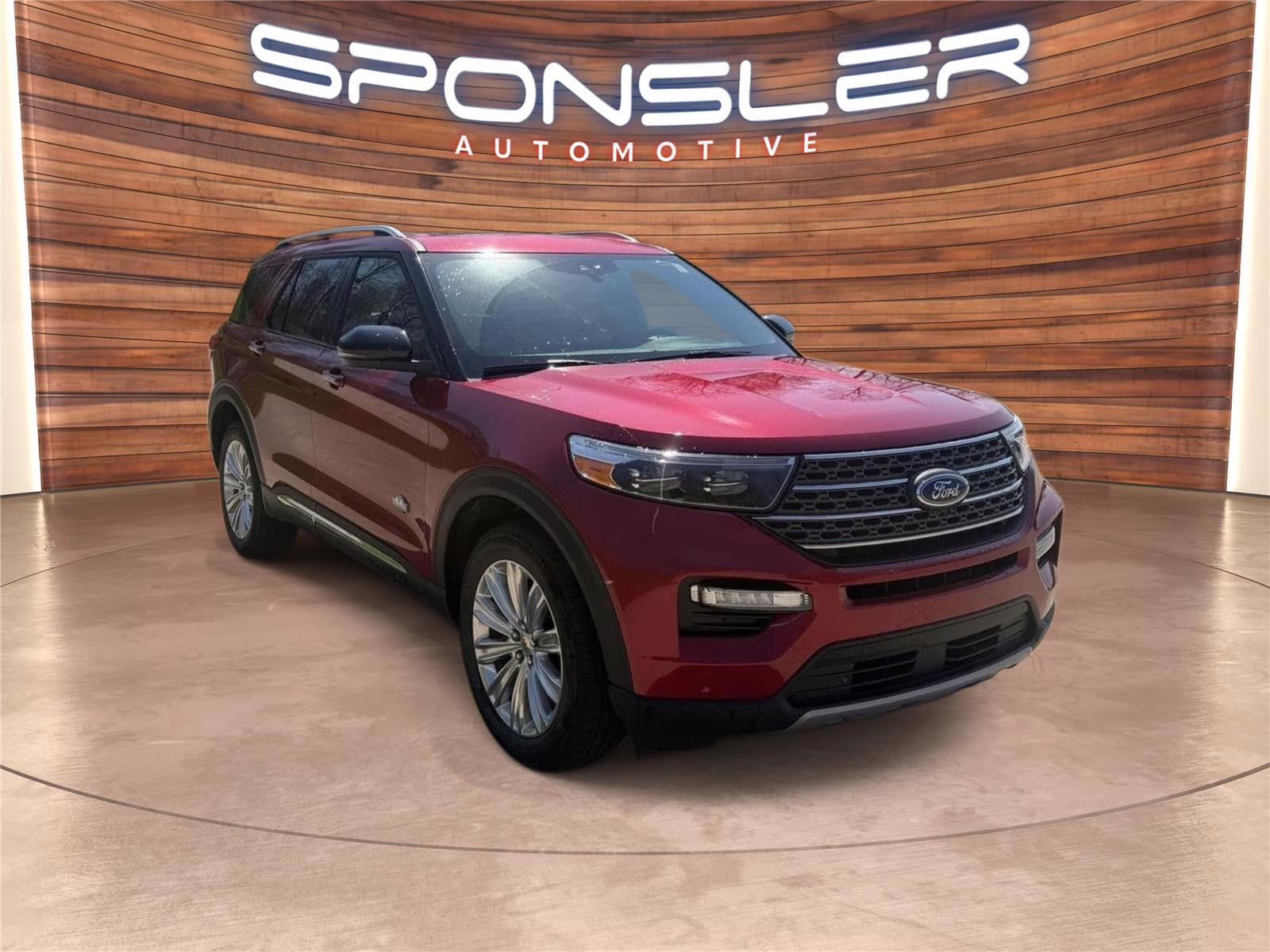 2023 Rapid Red Metallic Tinted Clearcoat Ford Explorer King Ranch 4X4 SUV