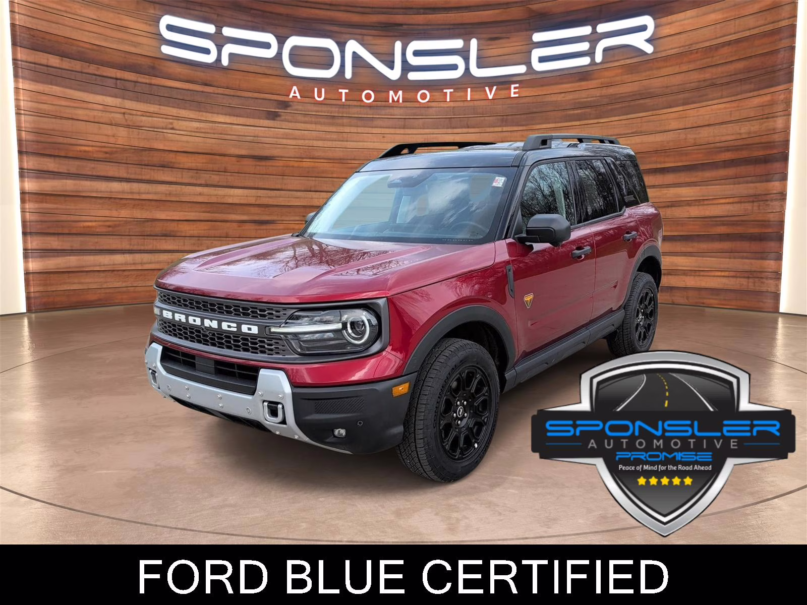 2025 Ruby Red Metallic Tinted Clearcoat Ford Bronco Sport Badlands 4X4 SUV