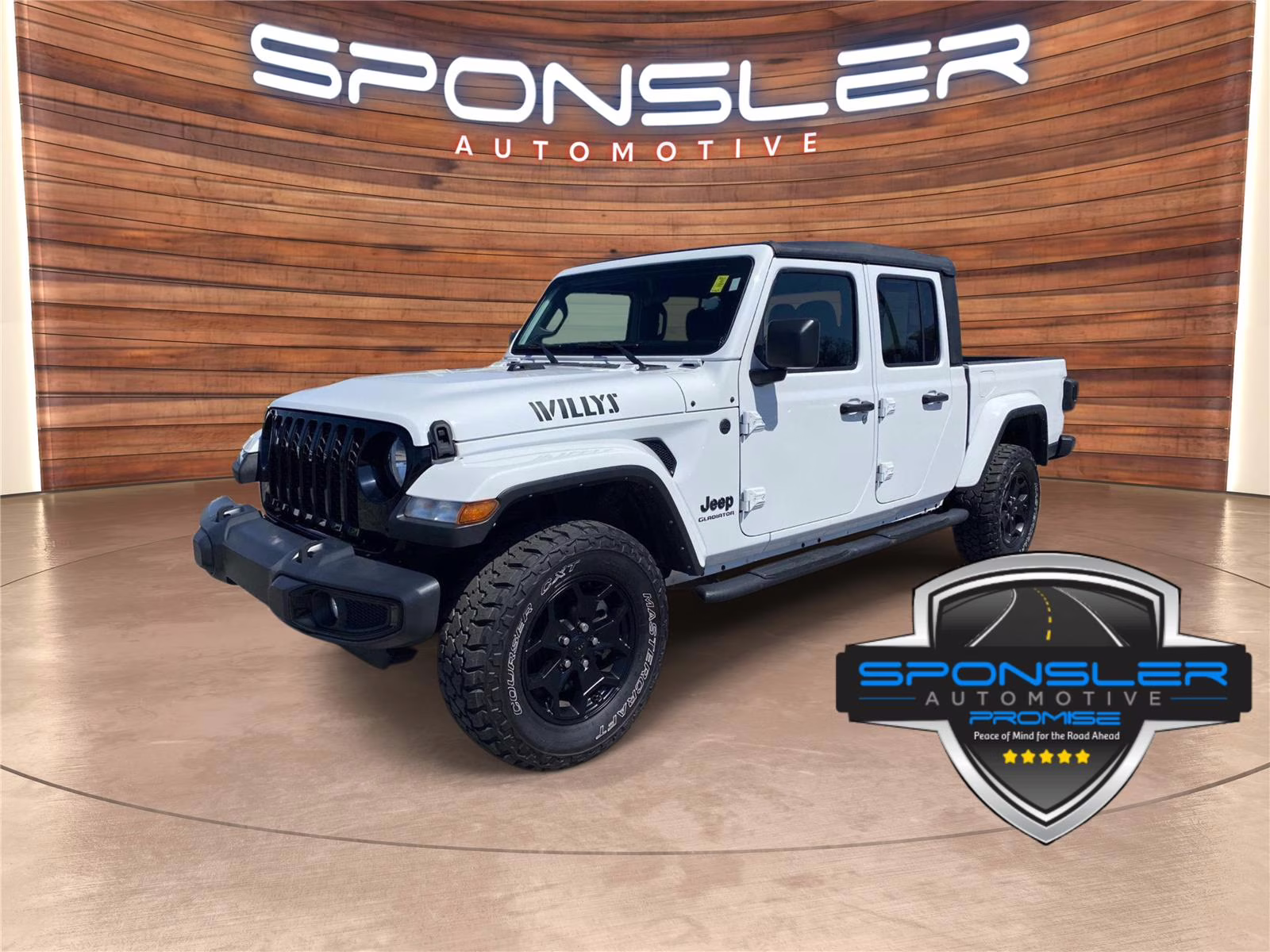 2022 Bright White Clearcoat Jeep Gladiator Willys Sport 4X4 Truck