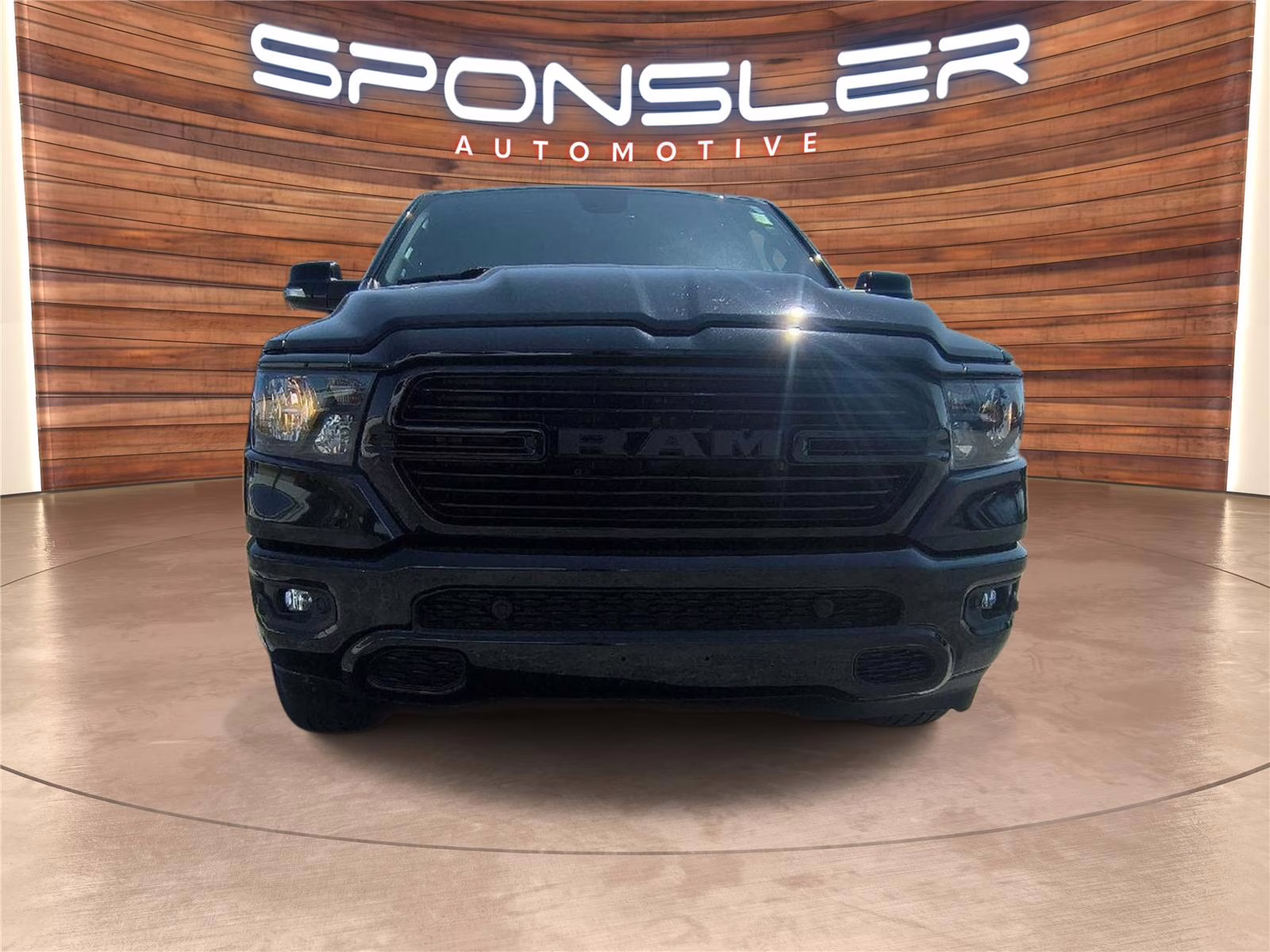 2020 Diamond Black Crystal Pearlcoat Ram 1500 Big Horn 4X4 Truck