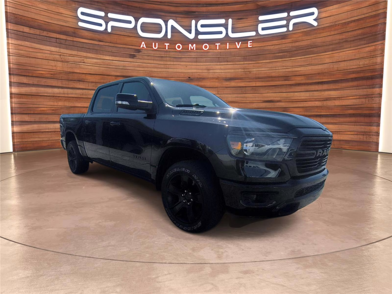 2020 Diamond Black Crystal Pearlcoat Ram 1500 Big Horn 4X4 Truck