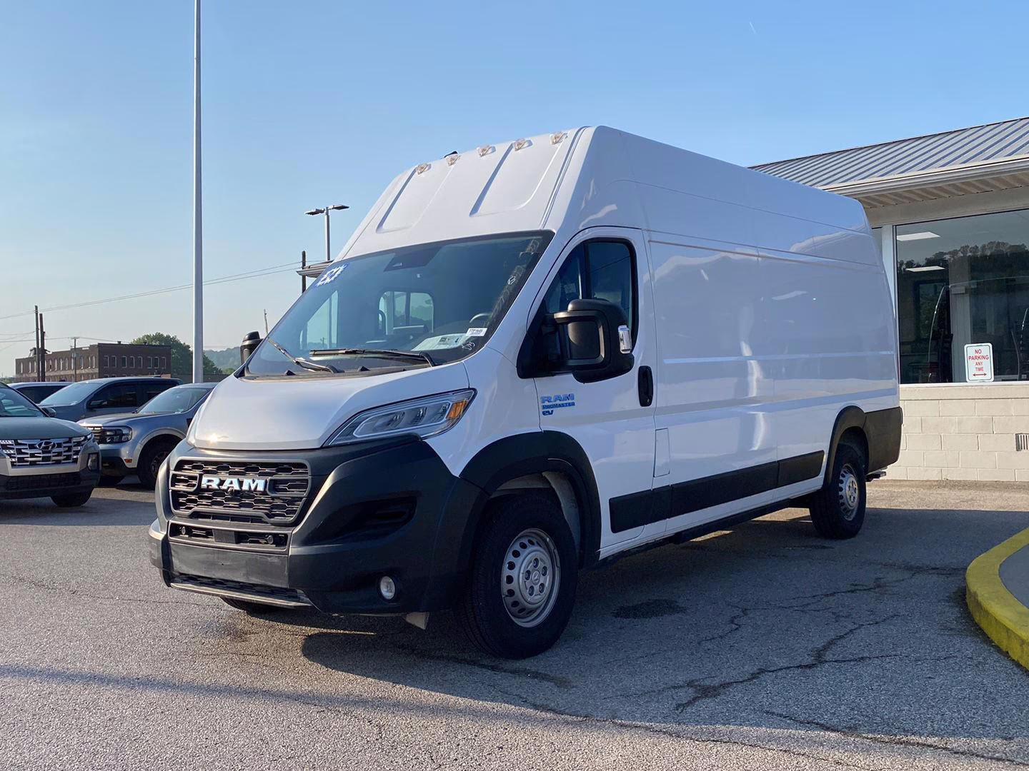 2024 Bright White Clearcoat Ram ProMaster Delivery Van BEV 3500 SUPER HIGH ROOF 159 FWD Van
