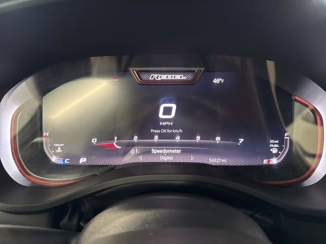 2023 Diamond Black Crystal Pearlcoat Ram 1500 Rebel 4X4 Truck