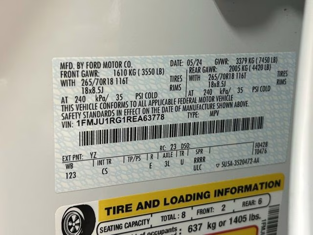 2024 Oxford White Ford Expedition Timberline 4X4 SUV