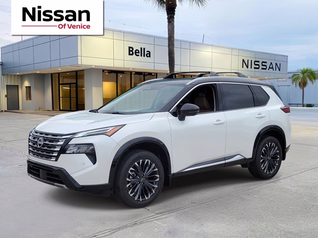 2026 Everest White Pearl/Super Black Nissan Rogue Platinum AWD SUV