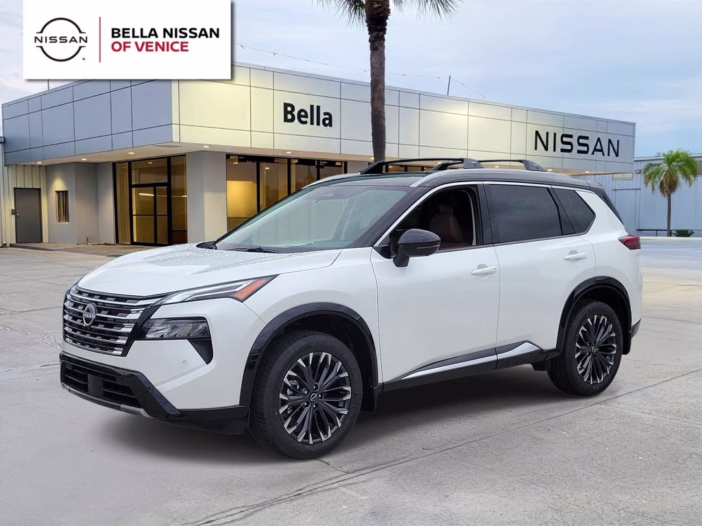 2026 Everest White Pearl/Super Black Nissan Rogue Platinum AWD SUV