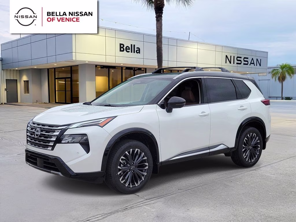 2026 Everest White Pearl/Super Black Nissan Rogue Platinum AWD SUV