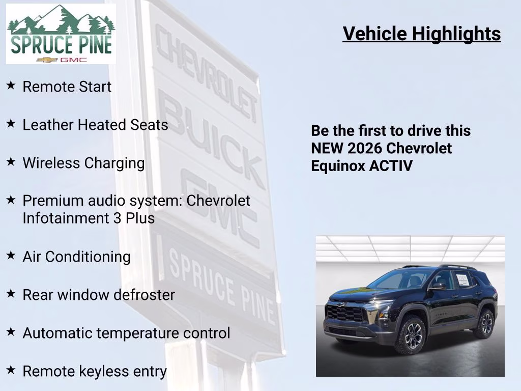 2026 Mosaic Black Metallic Chevrolet Equinox ACTIV FWD SUV