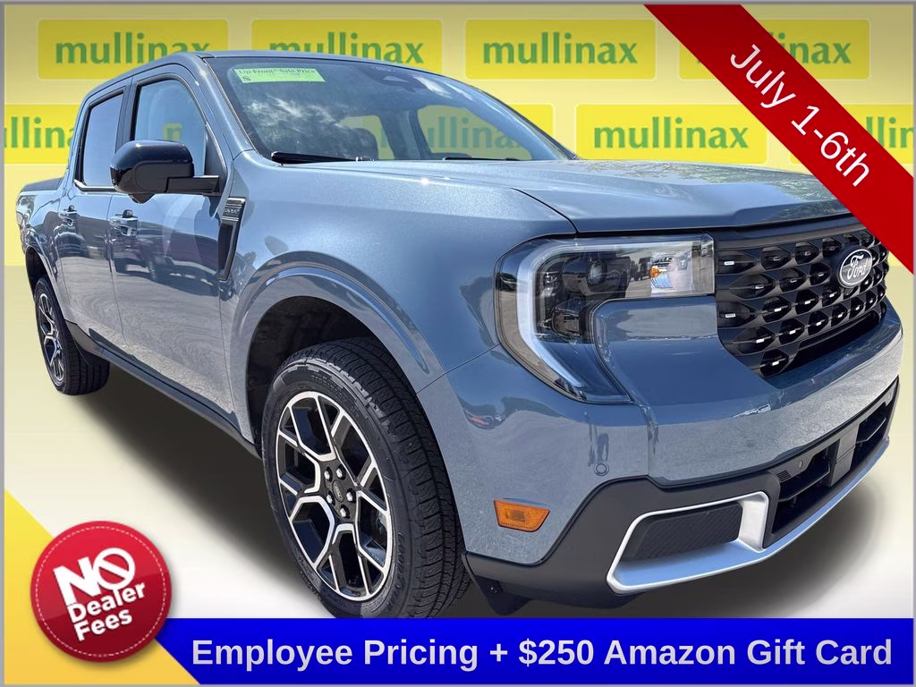 2026 Azure Gray Metallic Tri-Coat Ford Maverick Lariat AWD Truck