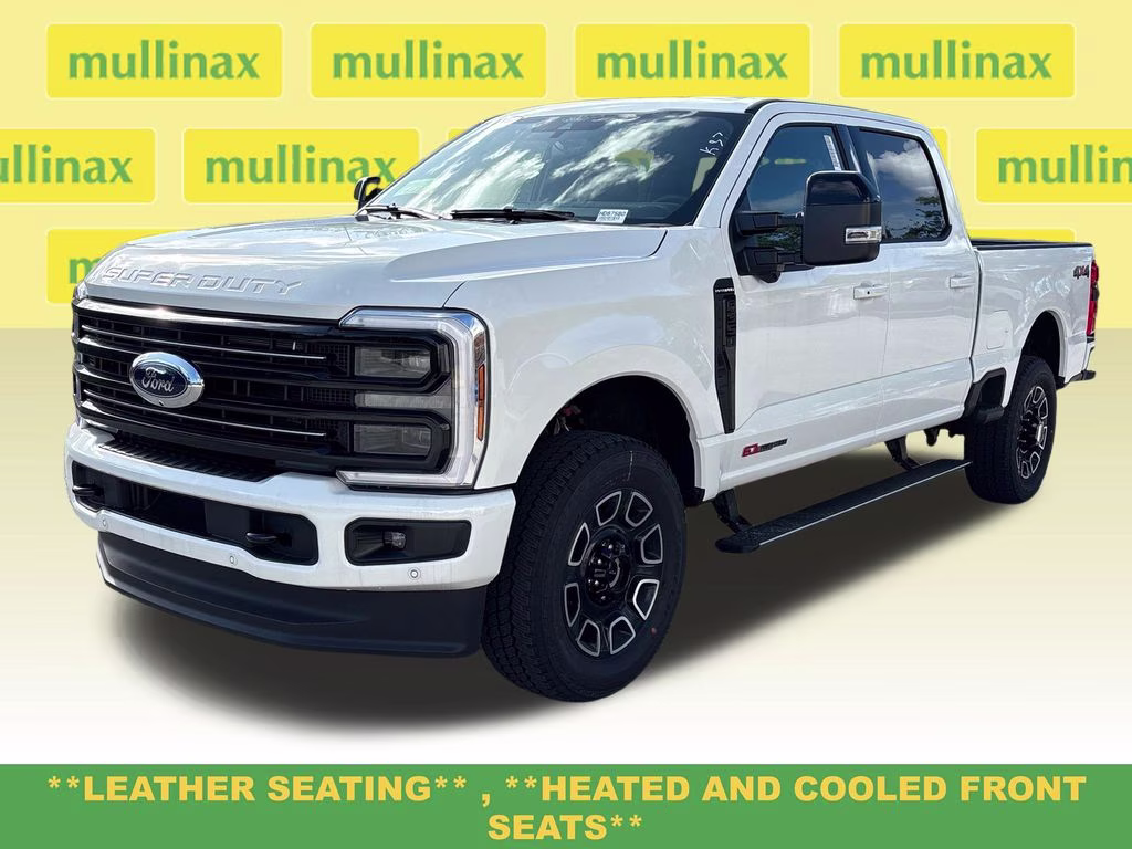 2026 White Metallic Ford Super Duty F-350 SRW Platinum 4X4 Truck