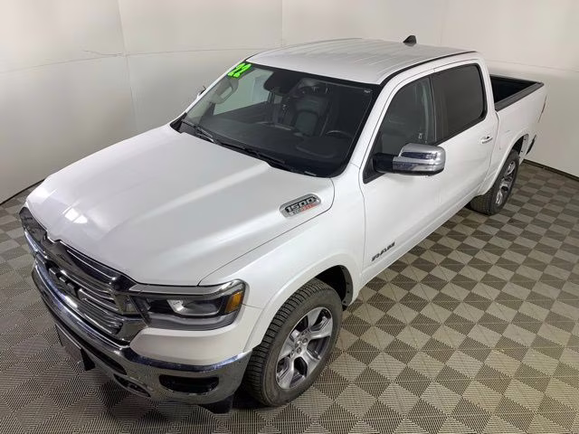 2022 Ivory White Tri-Coat Pearlcoat Ram 1500 Laramie 4X4 Truck