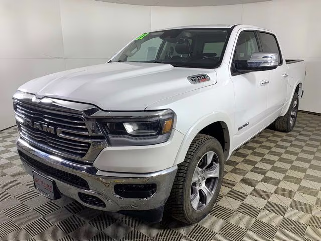 2022 Ivory White Tri-Coat Pearlcoat Ram 1500 Laramie 4X4 Truck