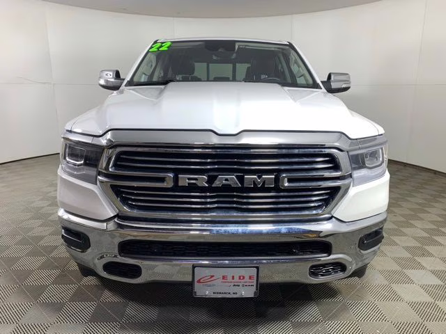 2022 Ivory White Tri-Coat Pearlcoat Ram 1500 Laramie 4X4 Truck