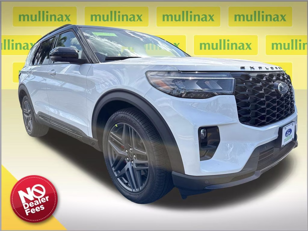 2026 Star White Metallic TC Ford Explorer ST 4X4 SUV