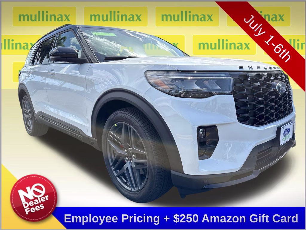 2026 Star White Metallic TC Ford Explorer ST 4X4 SUV