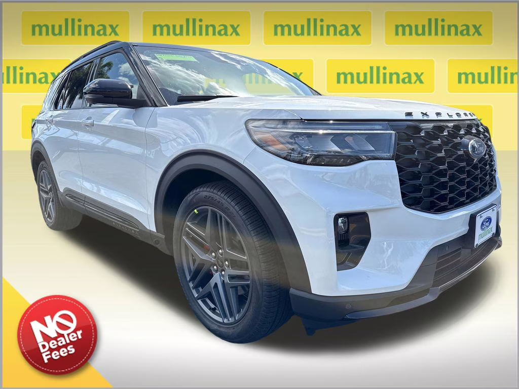 2026 Star White Metallic TC Ford Explorer ST 4X4 SUV