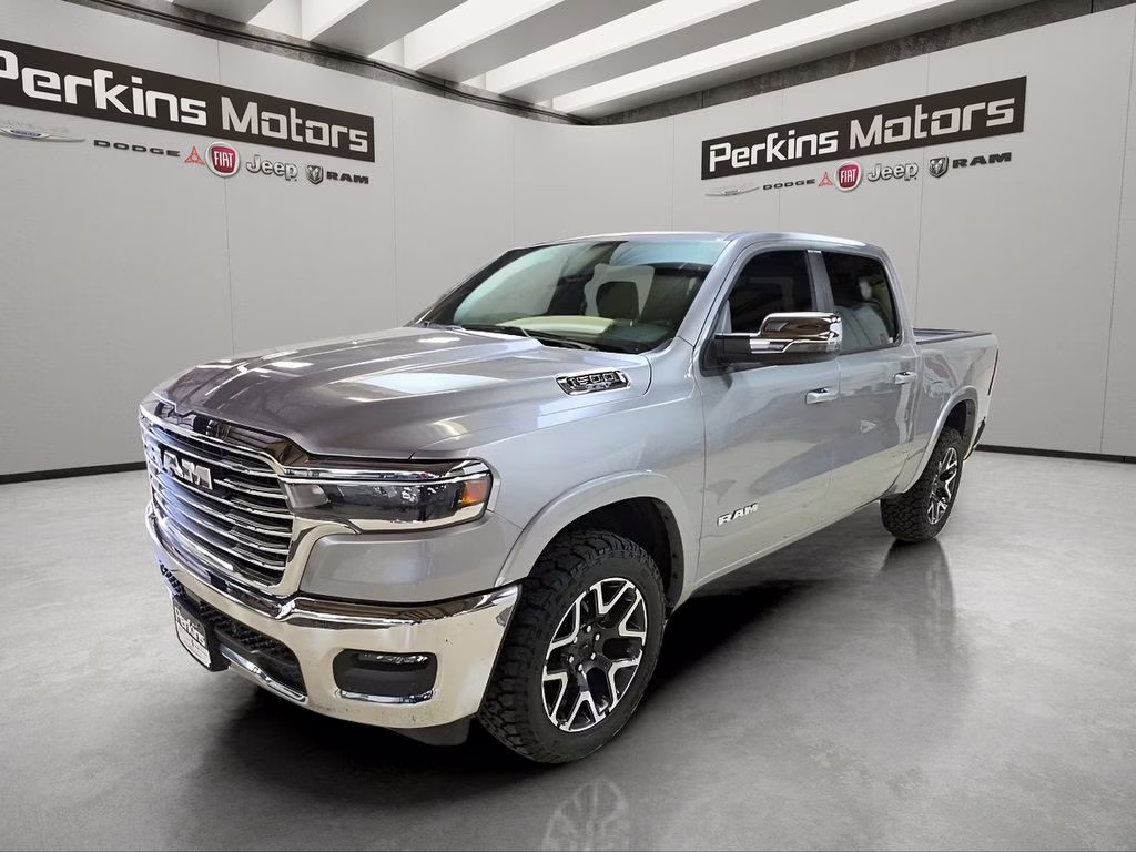 2025 Billet Silver Metallic Clearcoat Ram 1500 Laramie 4X4 Truck