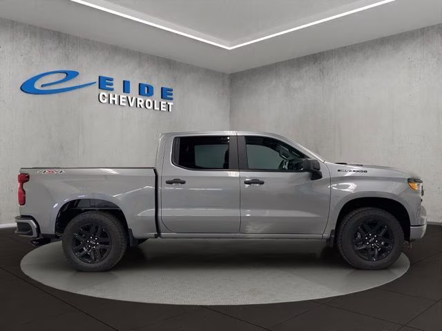 2026 Sterling Gray Metallic Chevrolet Silverado 1500 Custom 4X4 Truck