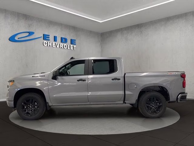 2026 Sterling Gray Metallic Chevrolet Silverado 1500 Custom 4X4 Truck