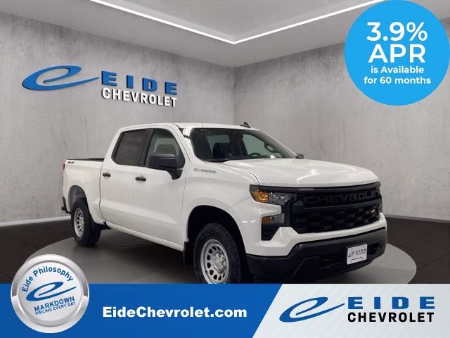2026 Summit White Chevrolet Silverado 1500 WT 4X4 Truck