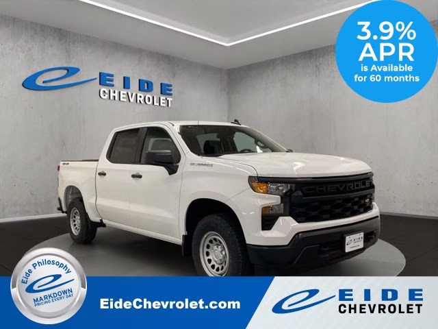 2026 Summit White Chevrolet Silverado 1500 WT 4X4 Truck