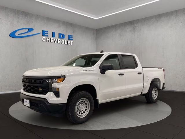 2026 Summit White Chevrolet Silverado 1500 WT 4X4 Truck