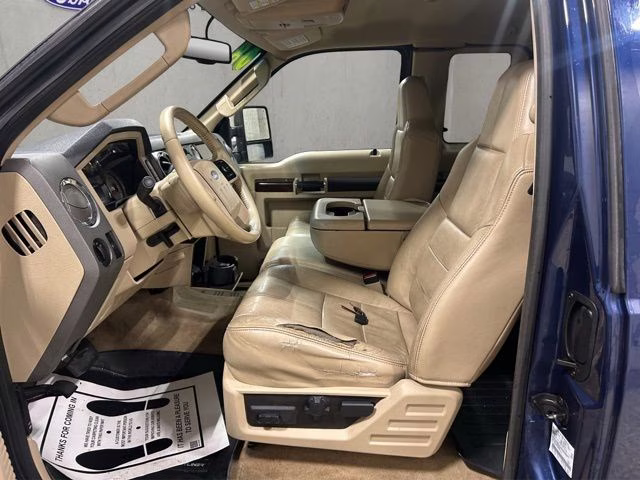 2008 Dark Blue Pearl Clearcoat Metallic Ford Super Duty F-250 SRW Lariat 4X4 Truck